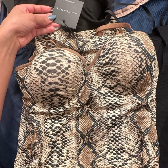 JLUXLABEL Snake Print Bustier Mini Dress - Picture 2 of 2